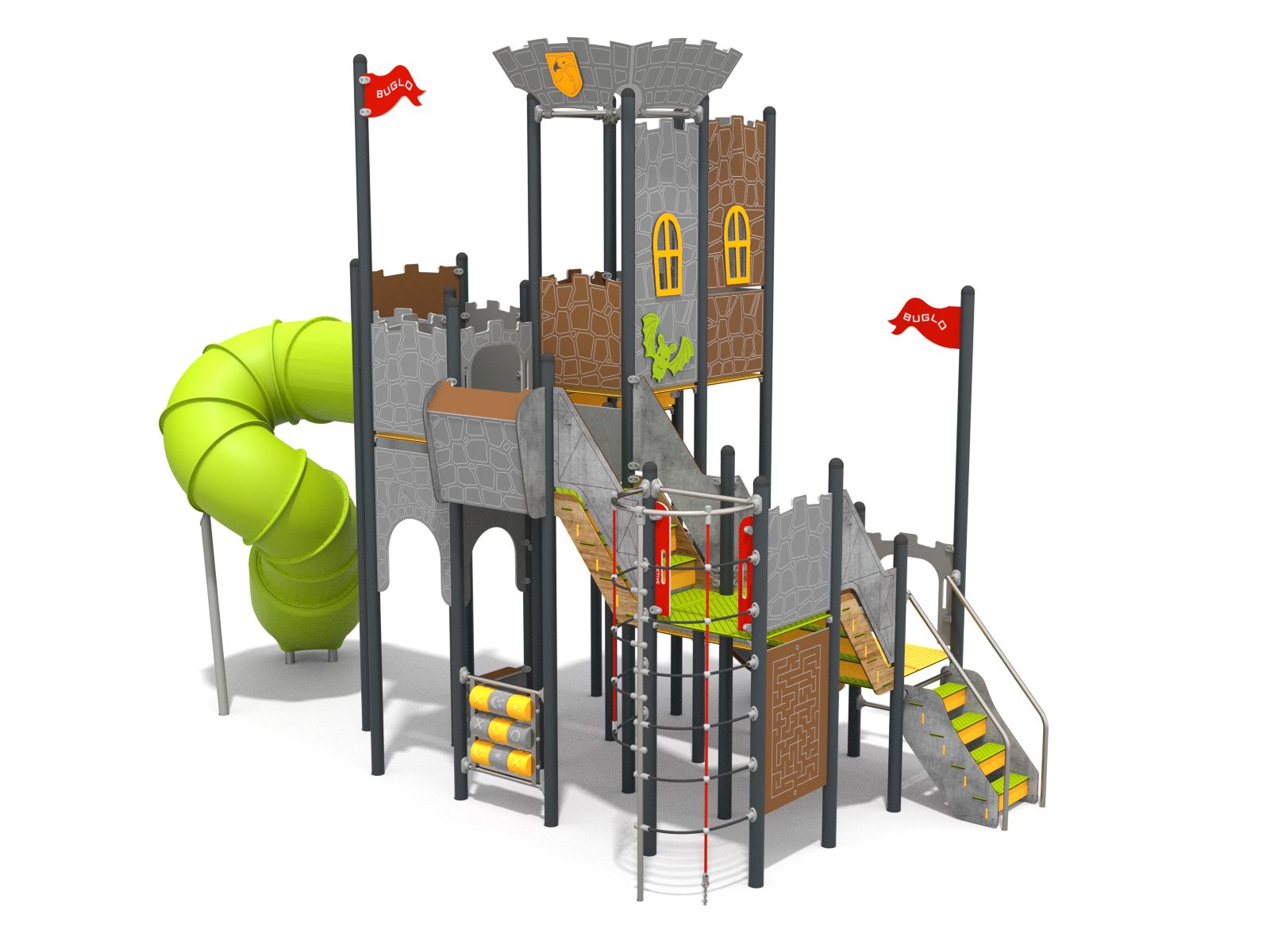 zestaw wieżowy zamek na plac zabaw