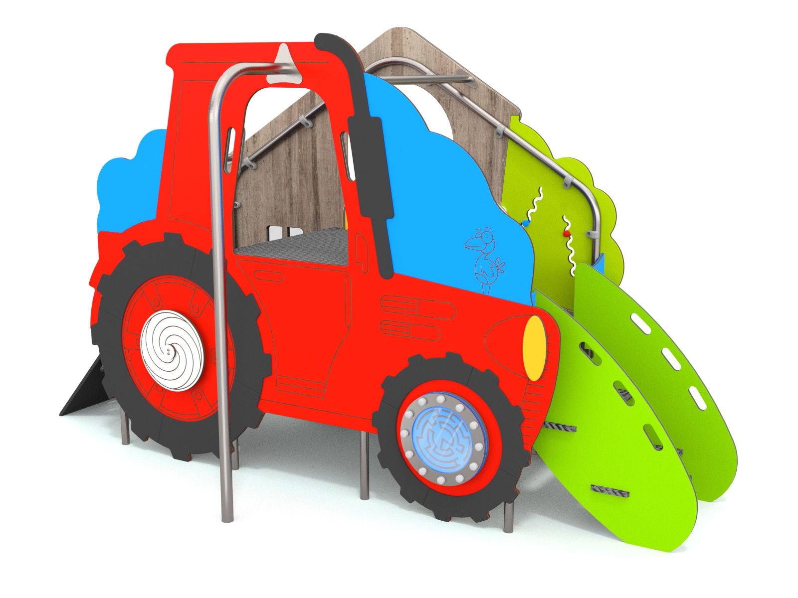 ciągnik traktor domek na plac zabaw