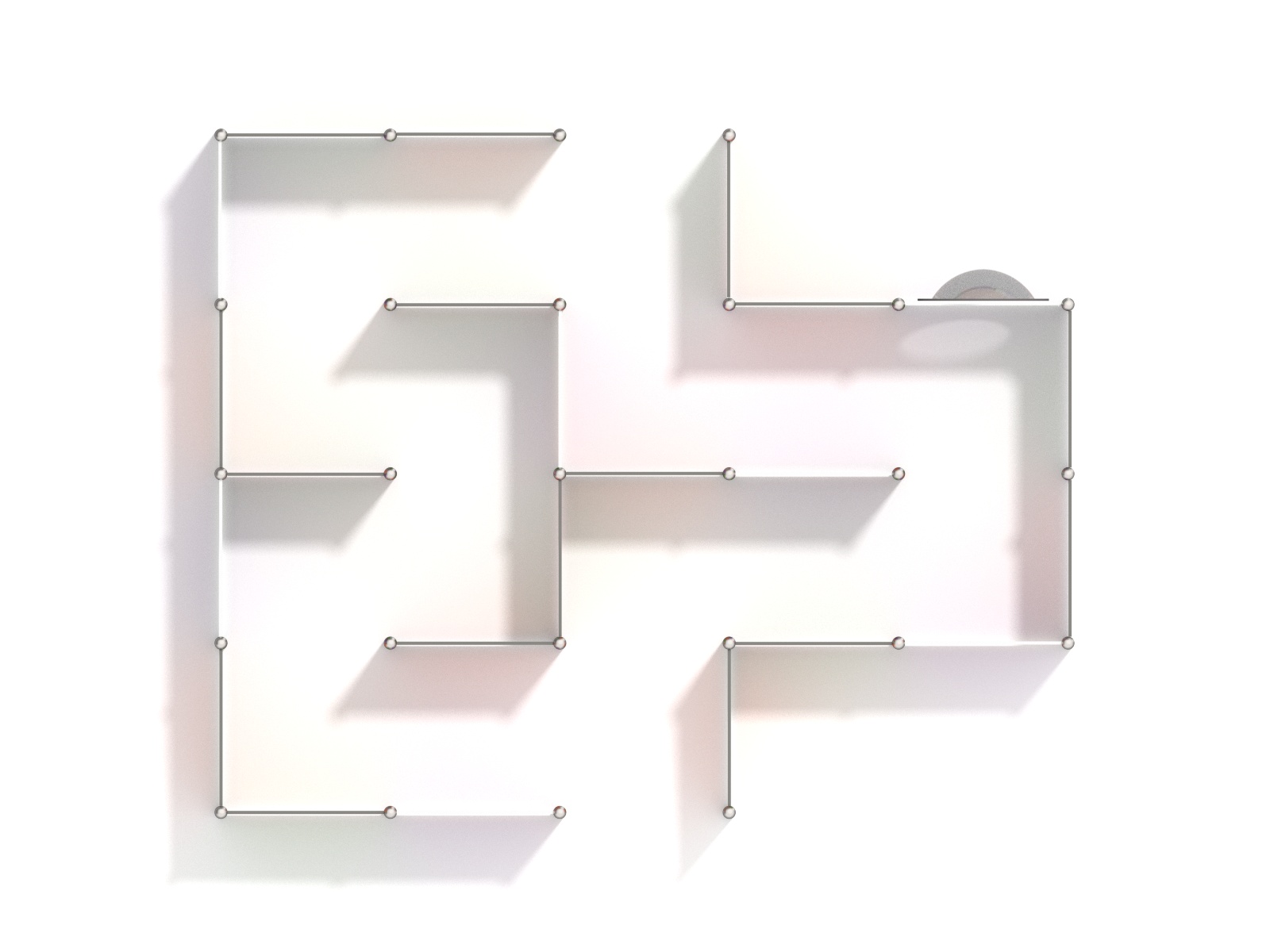 labirynt alfabet na plac zabaw