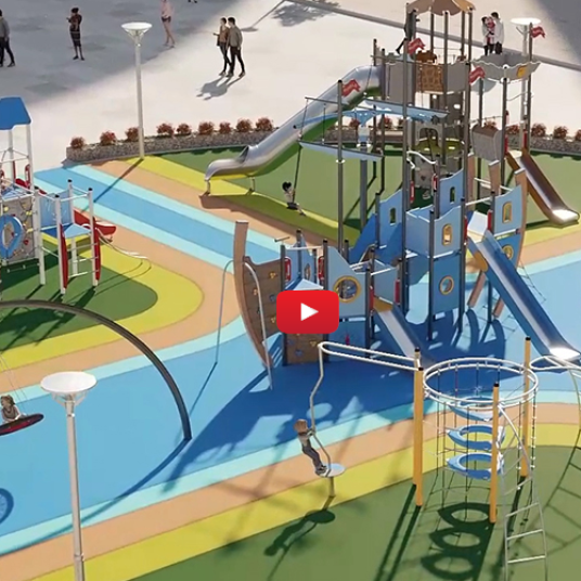 Playgrounds for active children - colourful series ACTIVE