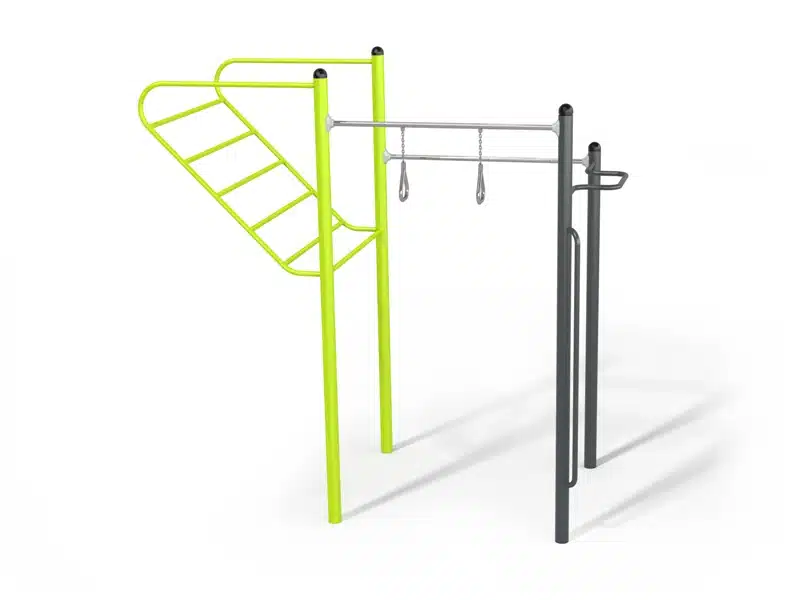 drążki do podciągania ludzka flaga street workout