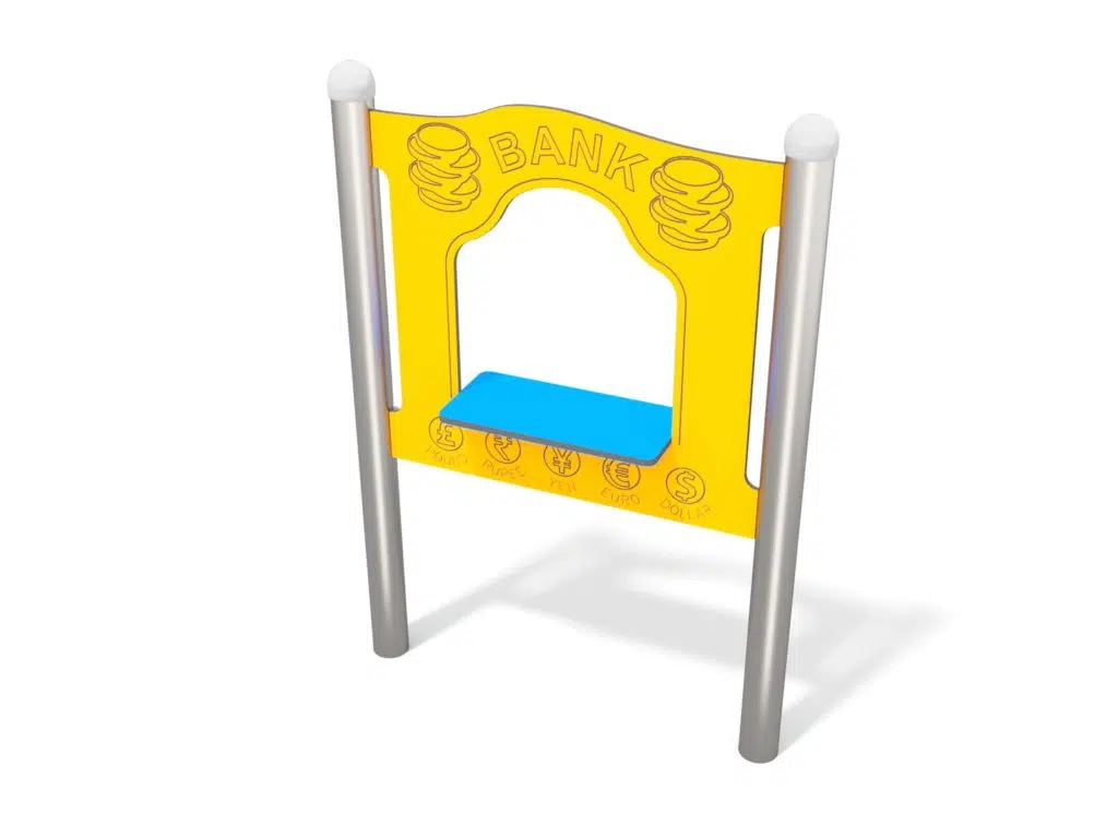 tablica edukacyjna bank na plac zabaw