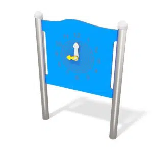 tablica edukacyjna zegar na plac zabaw