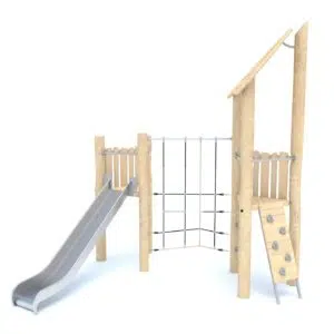 zestaw dwuwieżowy z linarium robinia na plac zabaw
